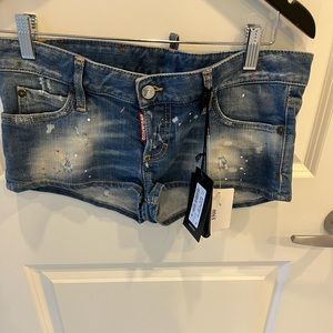 Dsquared2 jeans mini short size xs